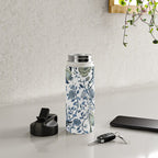 Blue vintage chinoiserie flora Water Bottle Gallery Image 5