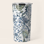 Blue vintage chinoiserie flora Travel Mug Gallery Image 1