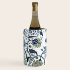 Blue vintage chinoiserie flora Wine Chiller Gallery Image 3