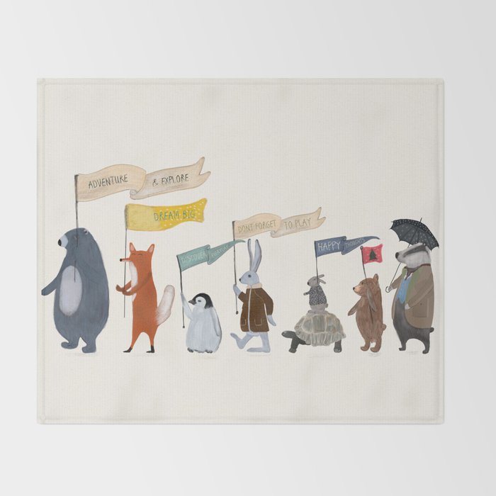 adventure and explore Throw Blanket Gallery Image 2