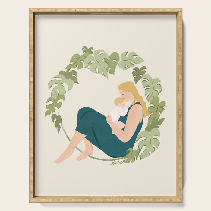 Maternal Bond (Blond) Serving Tray Gallery Image 1