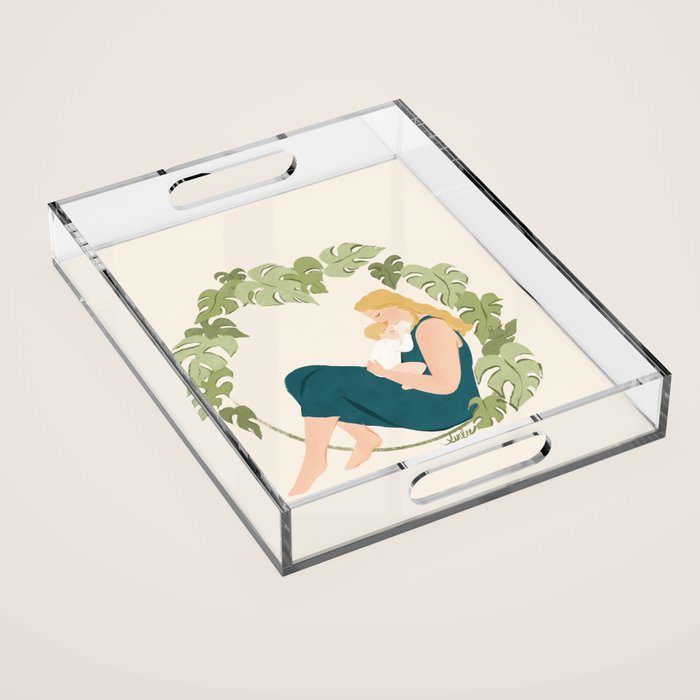 Maternal Bond (Blond) Acrylic Tray Gallery Image 1
