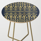 Norwegian Pattern - Gold on Navy Side Table Gallery Image 2