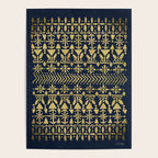 Norwegian Pattern - Gold on Navy Poster Gallery Image 4