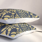 Norwegian Pattern - Gold on Navy Pillow Sham Gallery Image 3