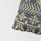 Norwegian Pattern - Gold on Navy Pillow Sham Gallery Image 4