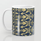 Norwegian Pattern - Gold on Navy Coffee Mug Gallery Image 3