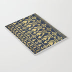 Norwegian Pattern - Gold on Navy Notebook Gallery Image 3