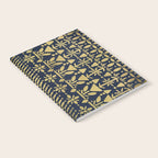 Norwegian Pattern - Gold on Navy Notebook Gallery Image 2