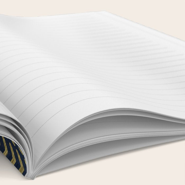 Norwegian Pattern - Gold on Navy Notebook Gallery Image 2