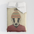 seb the badger  Duvet Cover Gallery Image 6