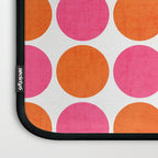 orange and hot pink dots Laptop Sleeve Gallery Image 3