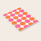 orange and hot pink dots Notebook Gallery Image 3