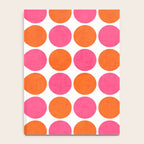 orange and hot pink dots Notebook Gallery Image 4