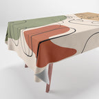 Abstract Faces 3  Tablecloth Gallery Image 1