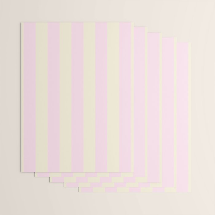 Stripes of Light Pink and Cream Wrapping Paper Gallery Image 3
