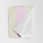 Stripes of Light Pink and Cream Throw Blanket Gallery Image 3