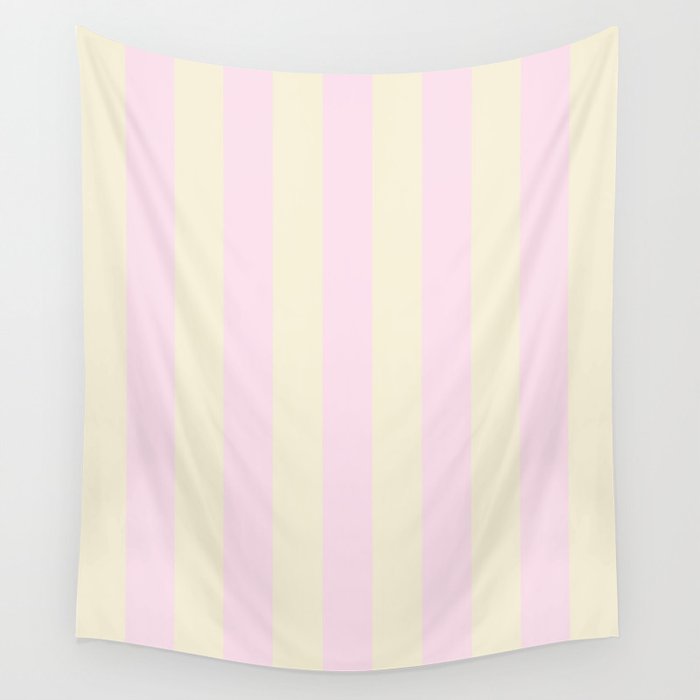 Stripes of Light Pink and Cream Wall Tapestry Gallery Image 4