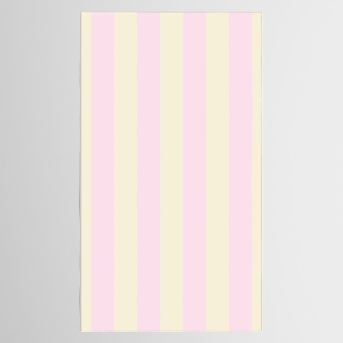 Stripes of Light Pink and Cream Tablecloth Gallery Image 2