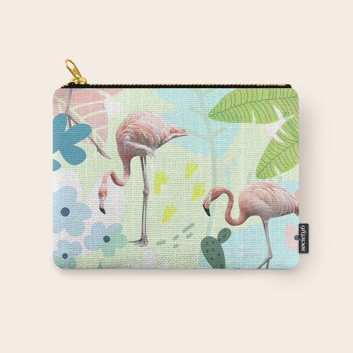 Flamingo jungle Carry All Pouch Gallery Image 1