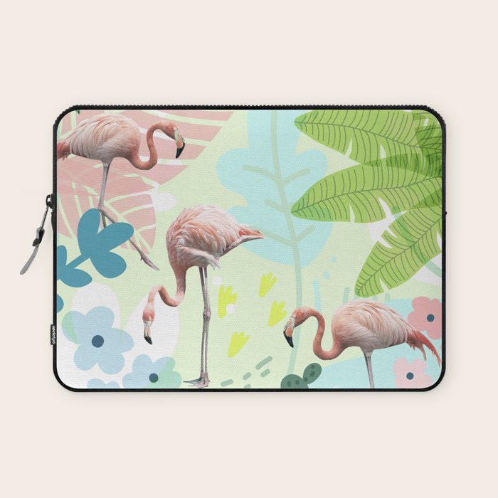 Flamingo jungle Laptop Sleeve Gallery Image 1