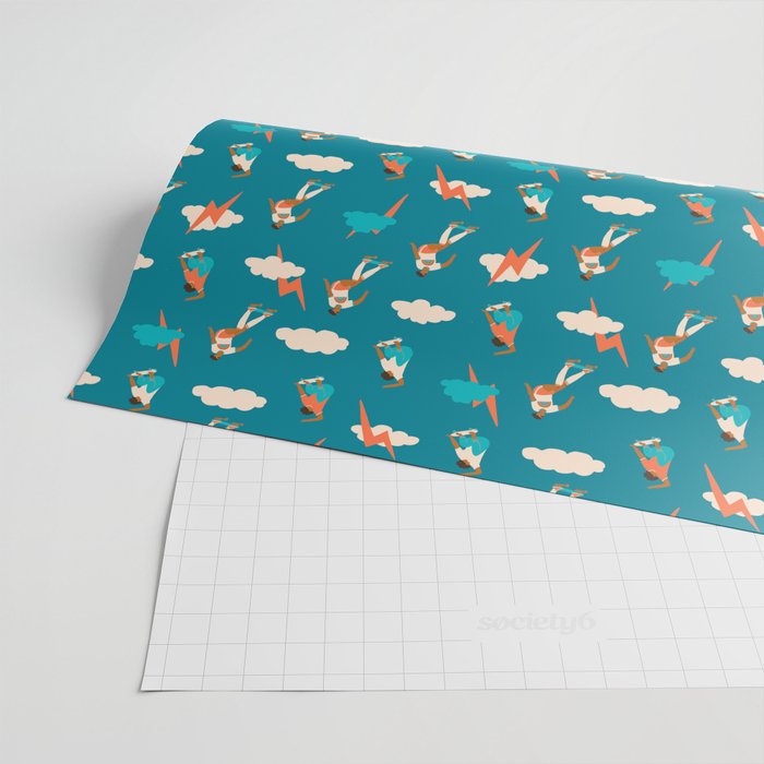 Skateboard girls Wrapping Paper Gallery Image 2
