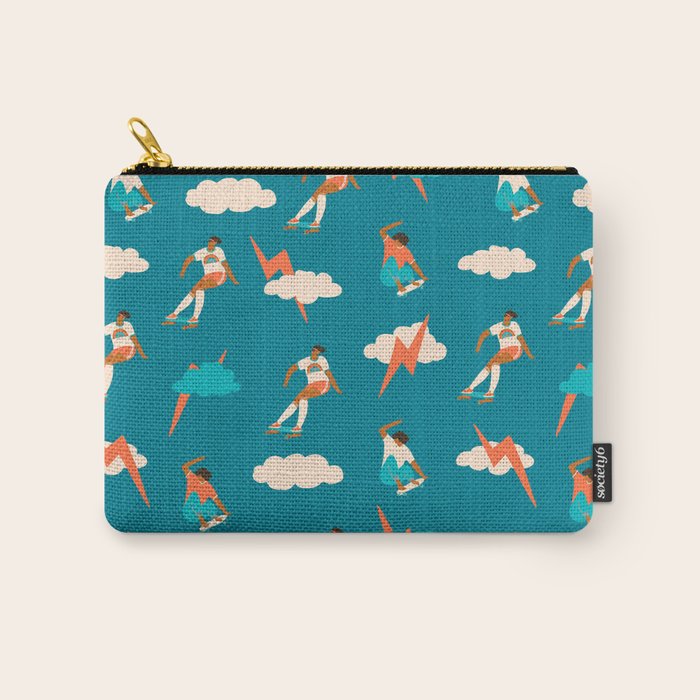 Skateboard girls Carry All Pouch Gallery Image 1