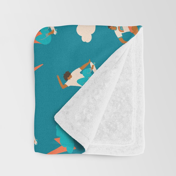 Skateboard girls Throw Blanket Gallery Image 3