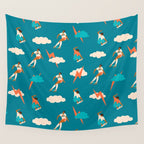 Skateboard girls Wall Tapestry Gallery Image 4