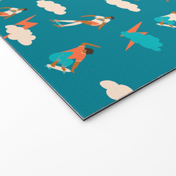 Skateboard girls Welcome Mat Gallery Image 2