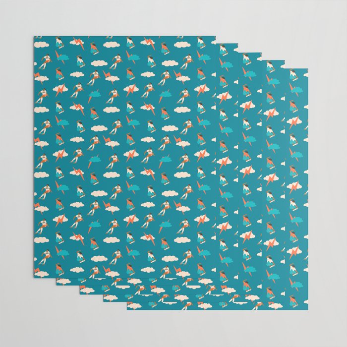 Skateboard girls Wrapping Paper Gallery Image 3