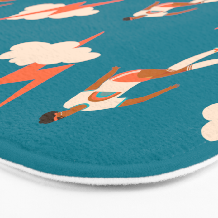 Skateboard girls Bath Mat Gallery Image 3