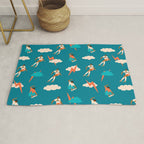 Skateboard girls Rug Gallery Image 1