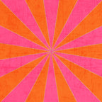 orange and hot pink starburst Coffee Mug Gallery Image 2