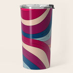 Boho Fluid Abstract Wavy Travel Mug Gallery Image 2