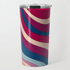 Boho Fluid Abstract Wavy Travel Mug Gallery Image 1