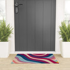 Boho Fluid Abstract Wavy Welcome Mat Gallery Image 3