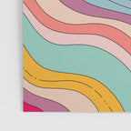 Boho Fluid Abstract Wavy Poster Gallery Image 3