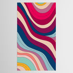 Boho Fluid Abstract Wavy Tablecloth Gallery Image 2