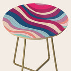 Boho Fluid Abstract Wavy Side Table Gallery Image 2