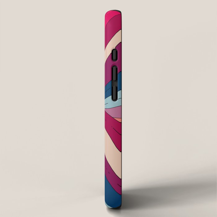 Boho Fluid Abstract Wavy iPhone Case Gallery Image 2