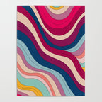 Boho Fluid Abstract Wavy Poster Gallery Image 4