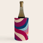 Boho Fluid Abstract Wavy Wine Chiller Gallery Image 3