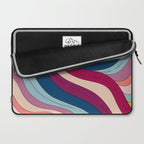 Boho Fluid Abstract Wavy Laptop Sleeve Gallery Image 2