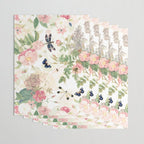 Vintage & Shabby Chic - Botanical Flower Roses Garden Wrapping Paper Gallery Image 3