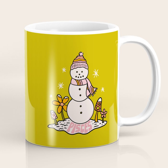 Pisces Snowman Coffee Mug Gallery Image 1