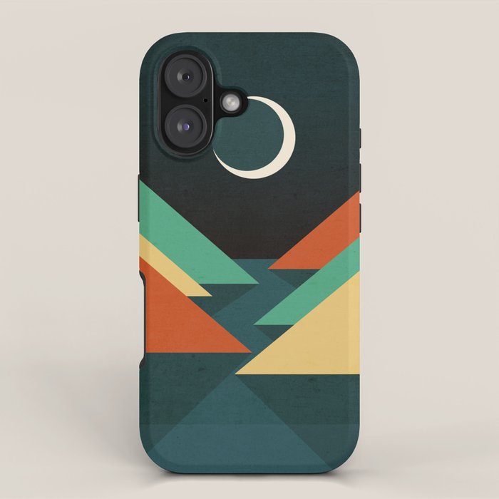 Quiet stream under crescent moon iPhone Case Gallery Image 1