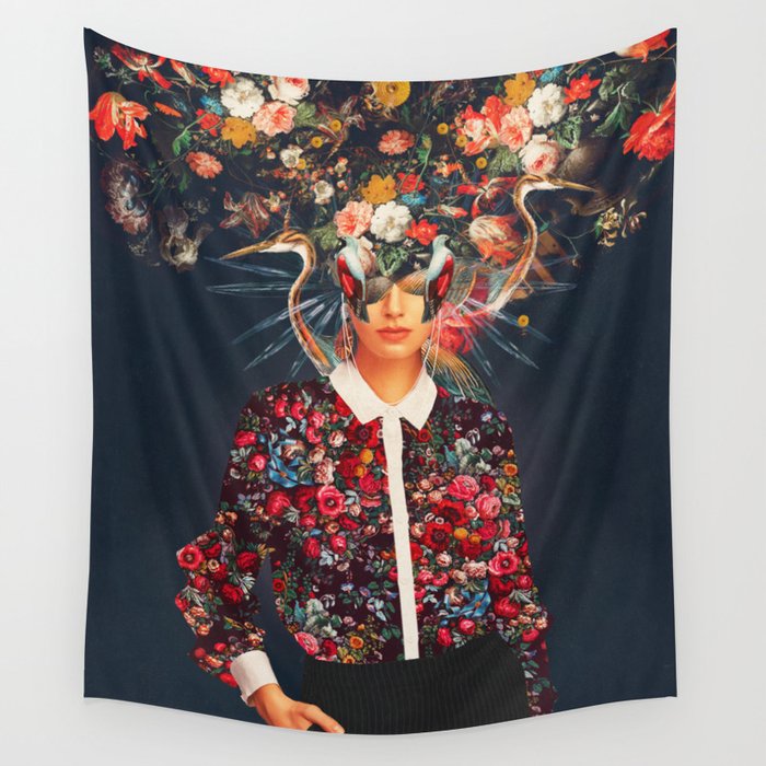 Your head was Full of Colours that had no names Wall Tapestry Gallery Image 4