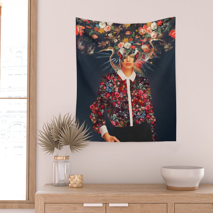 Your head was Full of Colours that had no names Wall Tapestry Gallery Image 2