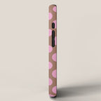 Polka Dots Variable Pattern 2 Inspired by PANTONE 17 1230 Color of the Year Mocha Mousse iPhone Case Gallery Image 2